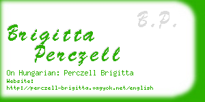 brigitta perczell business card